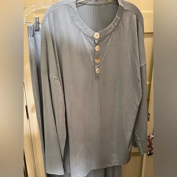 Pajamas 2 Piece - Non Branded - XL - Blueish/Gray NWOT - Picture 2 of 11